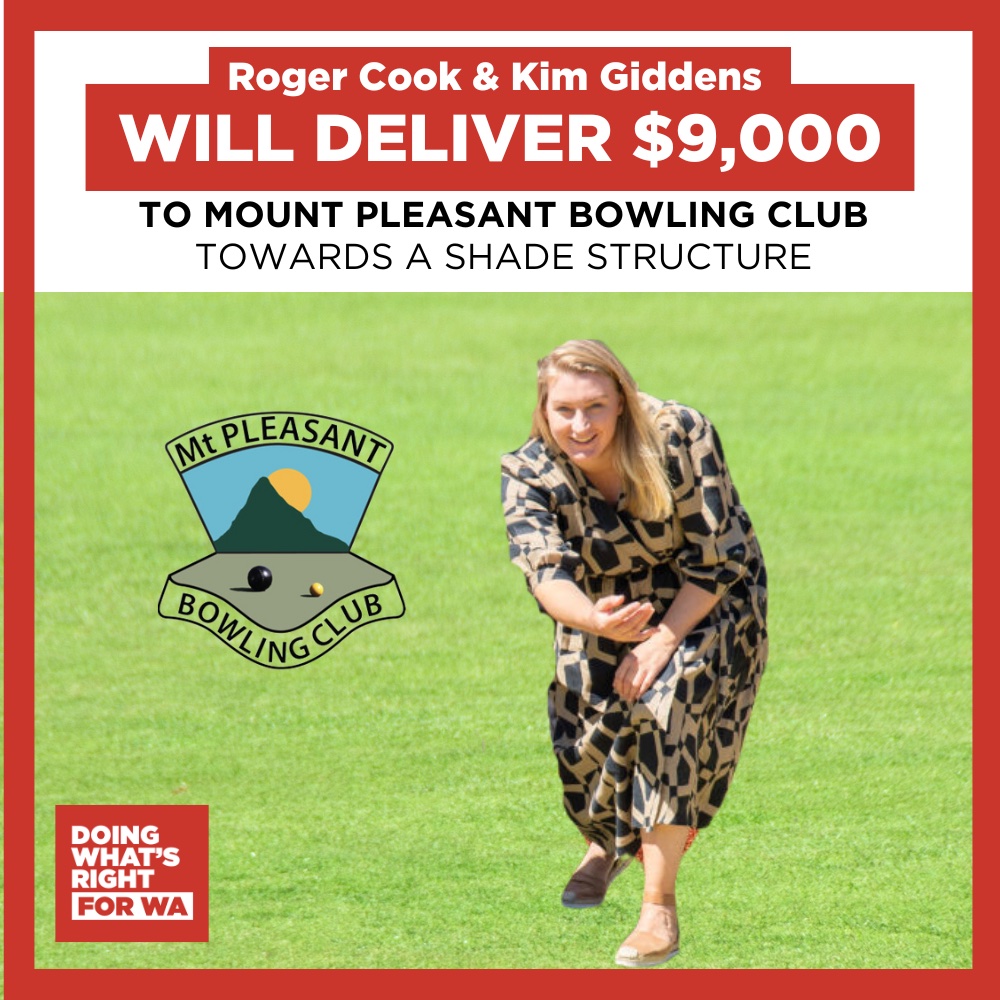COMMITMENT - $9,000 to Mount Pleasant Bowling Club  Main Image